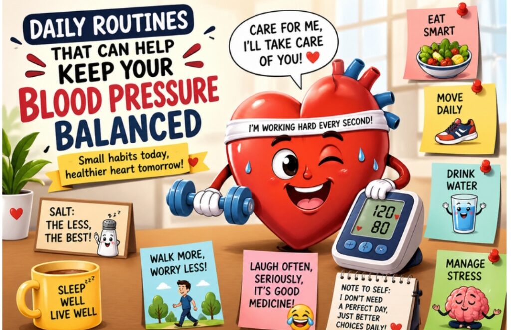 Healthy lifestyle tips for managing high blood pressure