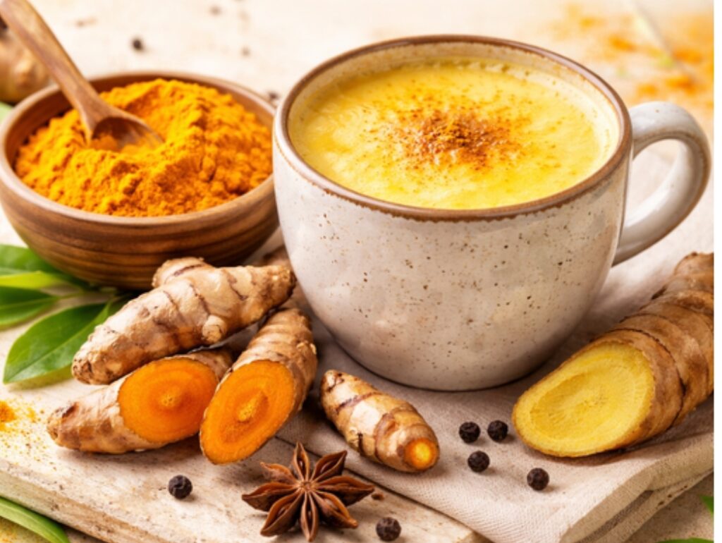 Turmeric spice known for anti-inflammatory and antioxidant health benefits