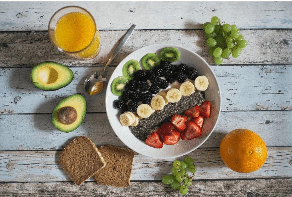 An arrangement of gut-friendly, whole dietary ingredients